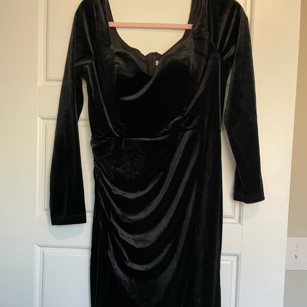 SHEIN black long sleeve dress